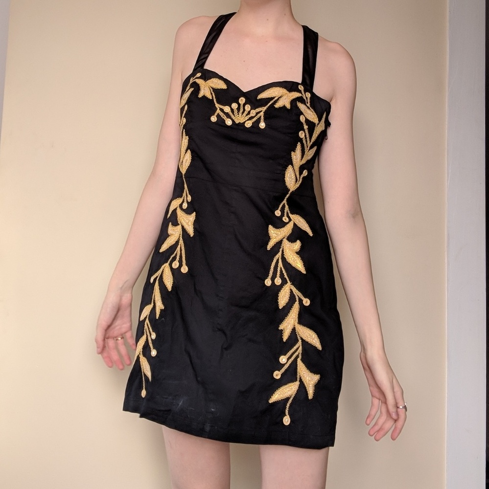 Black free people mini dress